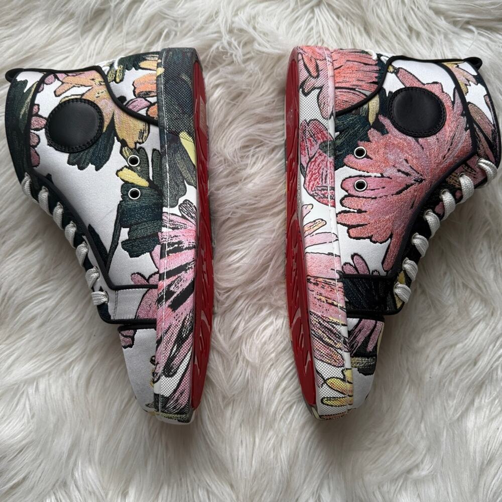 NWT •Christian Louboutin Louis Flat High 'Floral' Size: 41 - Picture 3 of 12